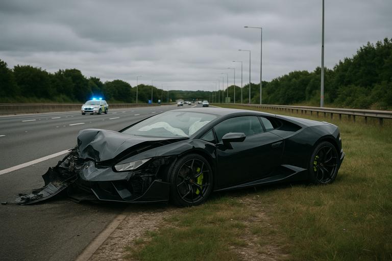 Lamborghini Crash in London Leads to Discovery of £1.2 Million in Cash